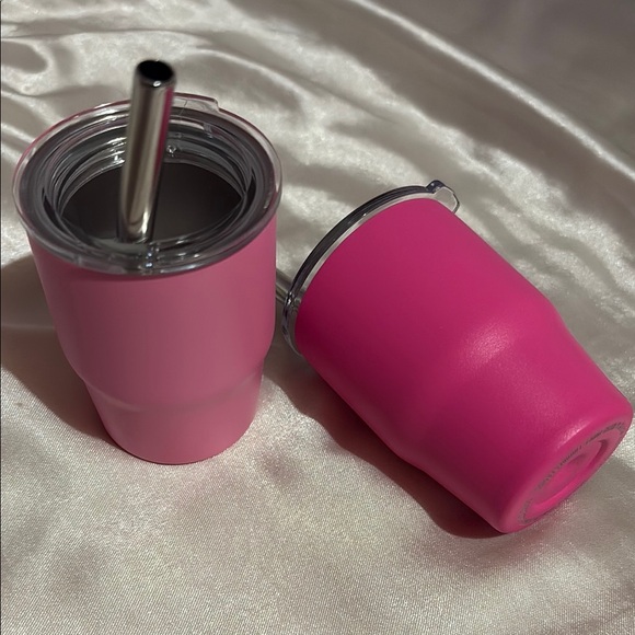 Other - Pink Kids Tumbler with Straw